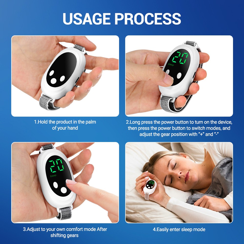 Handheld Sleep Aid Device Relief Anxiety Help Sleep Promotes Rest Rechargeable
