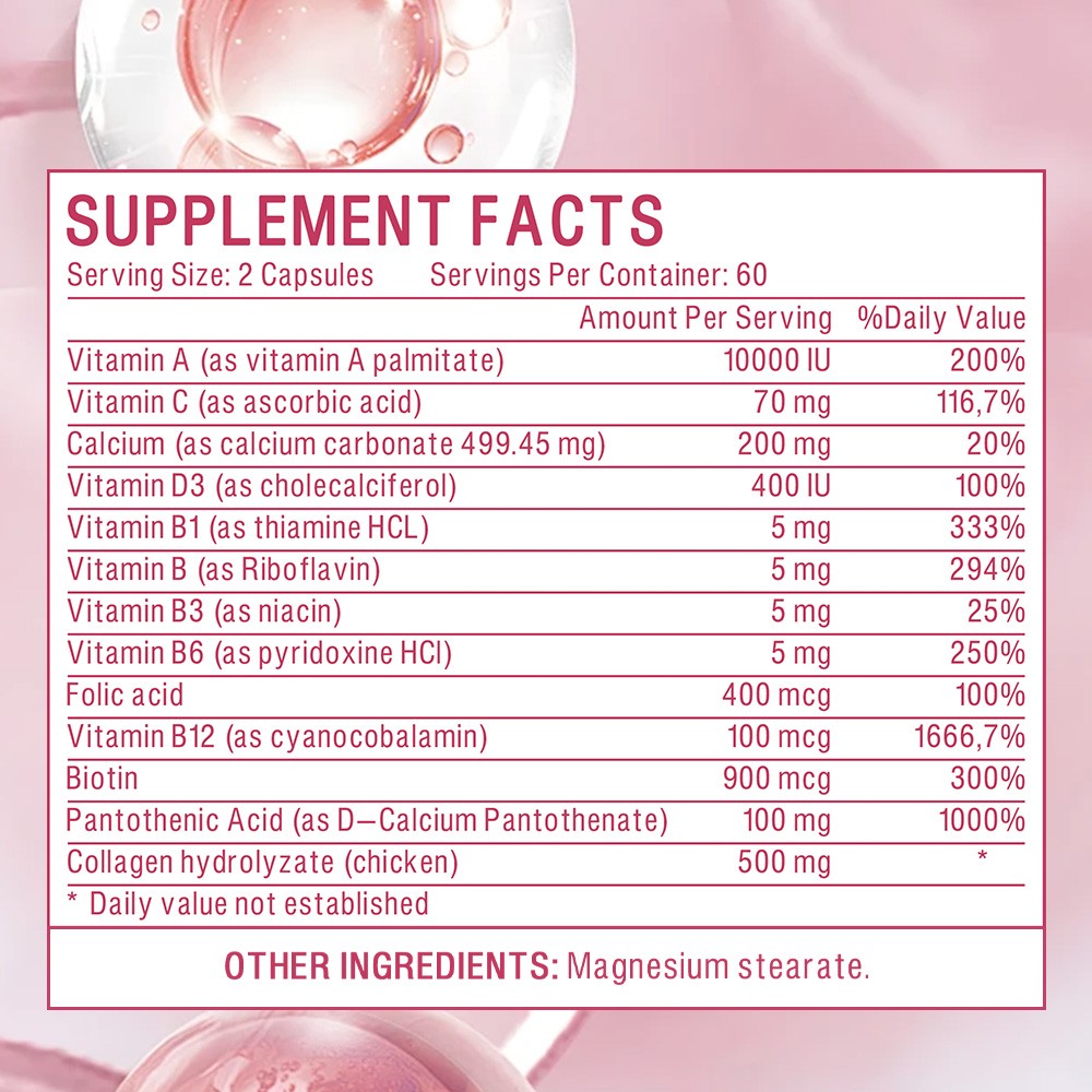 Capell Hair Health Supplement – Hair Follicle & Growth Support,Reduces Breakage