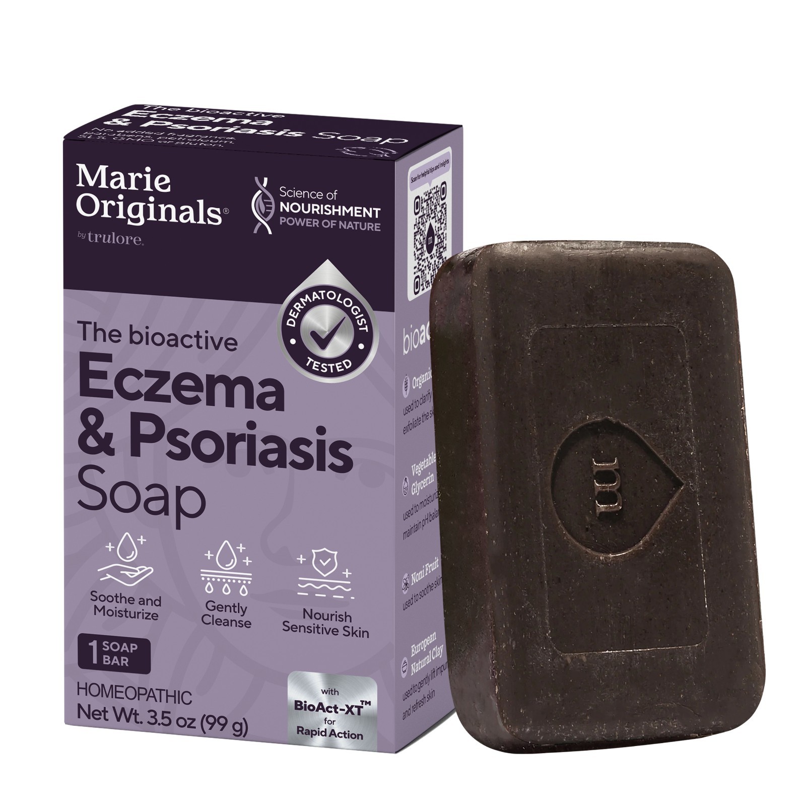 Marie Originals Natural Eczema Soap – Psoriasis, Dermatitis, Dry Skin Care 3.5oz