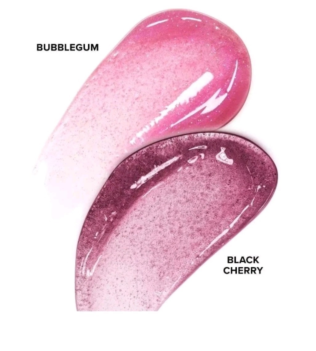 Too Faced Kissing Jelly Perfect Pair Bubblegum & Black Cherry Lip Oils – New