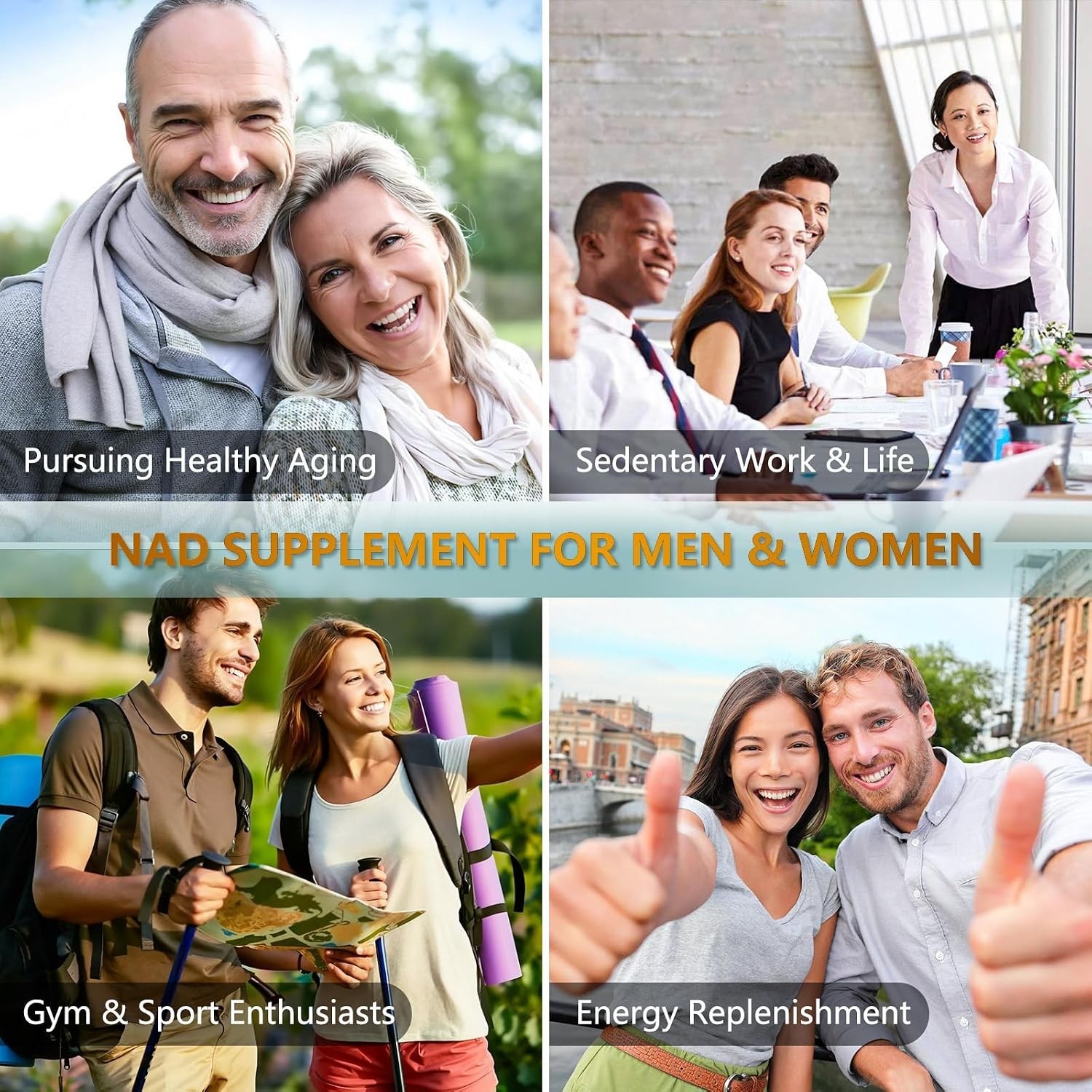 UNcena NAD+ Supplement 1500mg Liposomal Nicotinamide Riboside Resveratrol 120 Ca