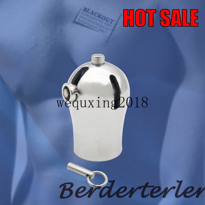 Male Cage Luxury Chastity Device PA9000 with Titanium Plugs and PA CB6000