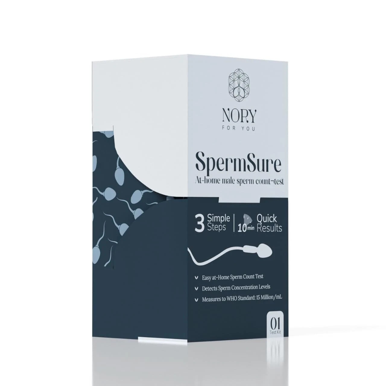 Nory SpermSure @ Home Male Fertility Test Kit, Easy Accurate Sperm Count Results