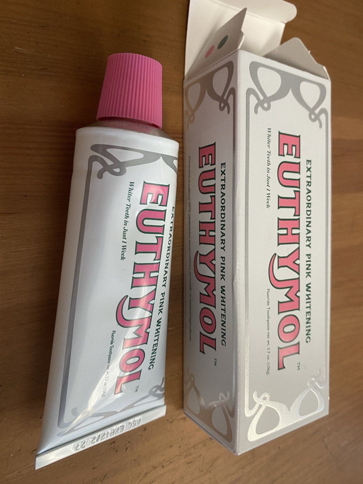 EUTHYMOL Whitening Toothpaste (3.7fl oz) – Stain Removal in 2 Weeks 106g