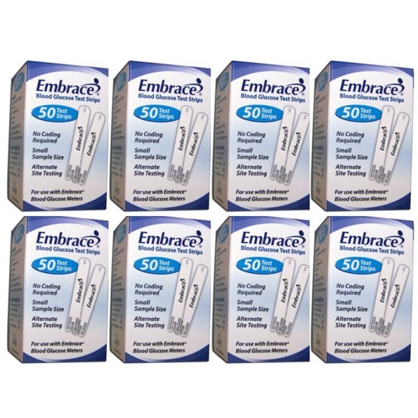 Embrace Blood Glucose (400) Test Strips Expiration: 05/08/2025