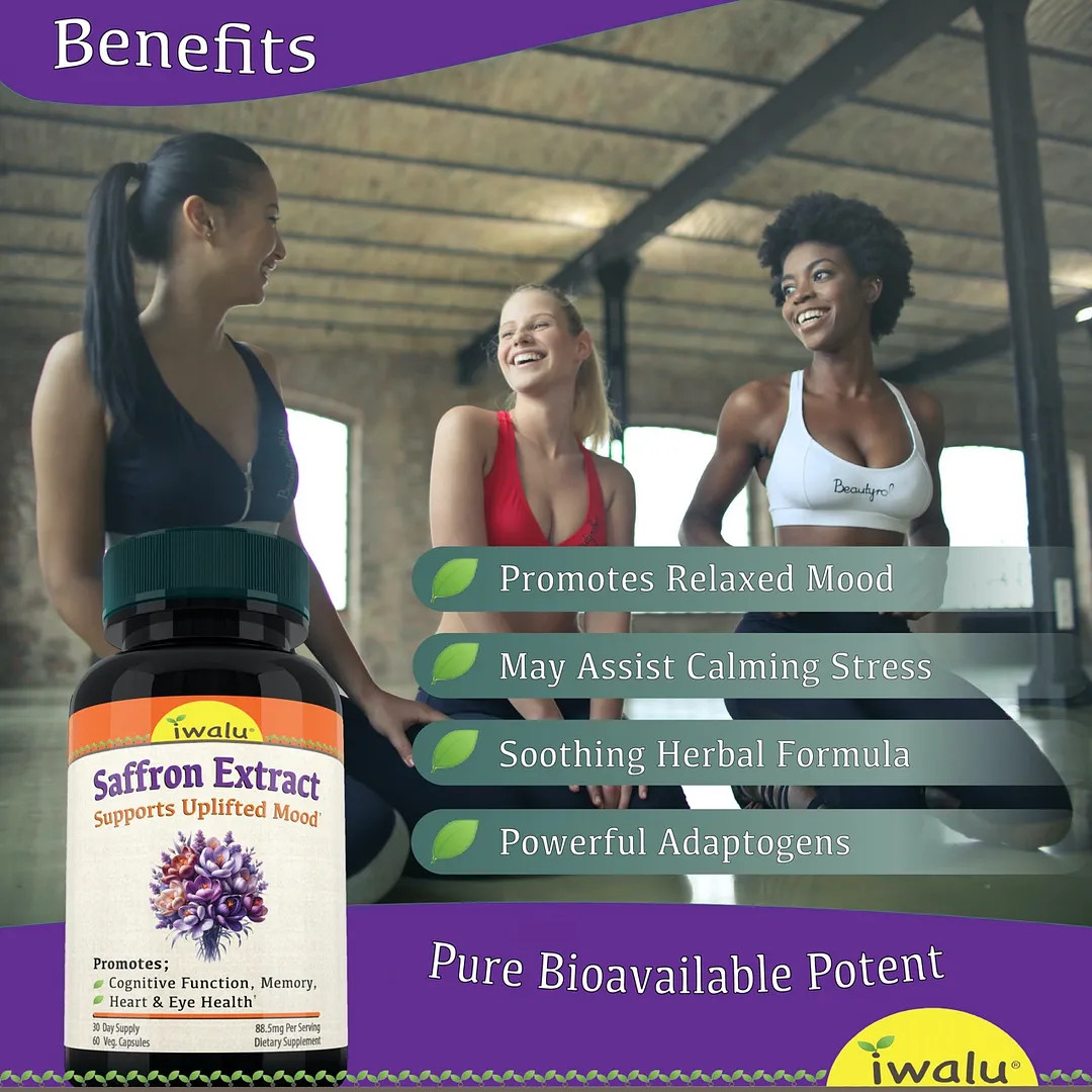 Saffron 30Mg | Best Supplement Capsule Pill Men Women FREE SHIP