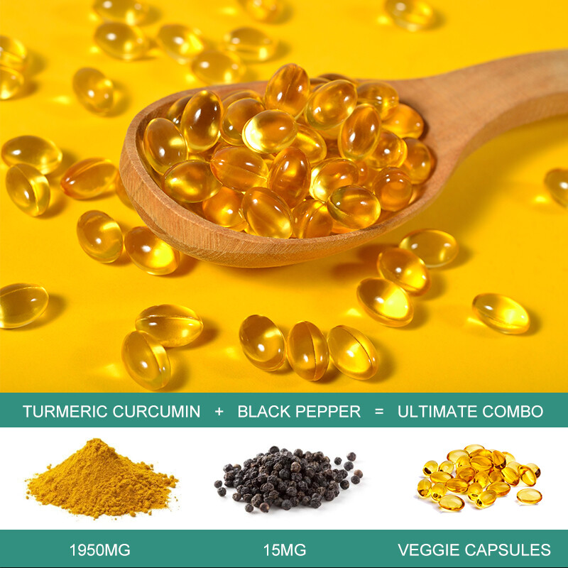 Turmeric Curcumin 95% 2000mg with BioPerine Black Pepper Extract Highest Potency