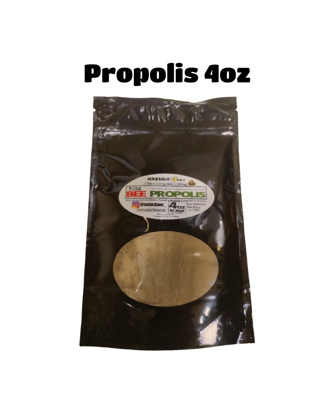 BEE PROPOLIS 4oz 100% PURE RAW POWDER AntiViral AntiBacterial 96 Servings