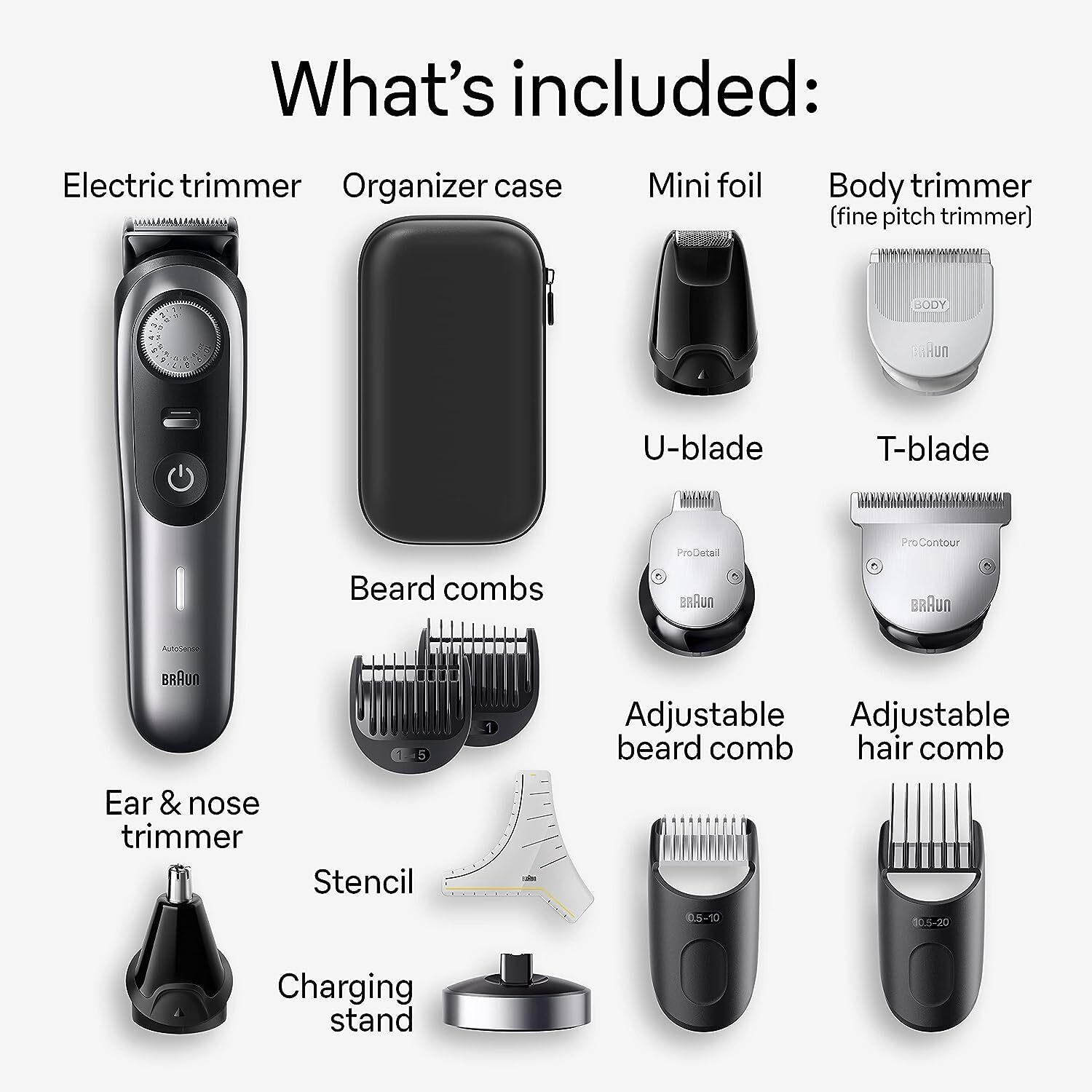 Braun All-in-One Men’s Shaving Kit Series 9 9440 13-in-1 Beard Face Nose Ear