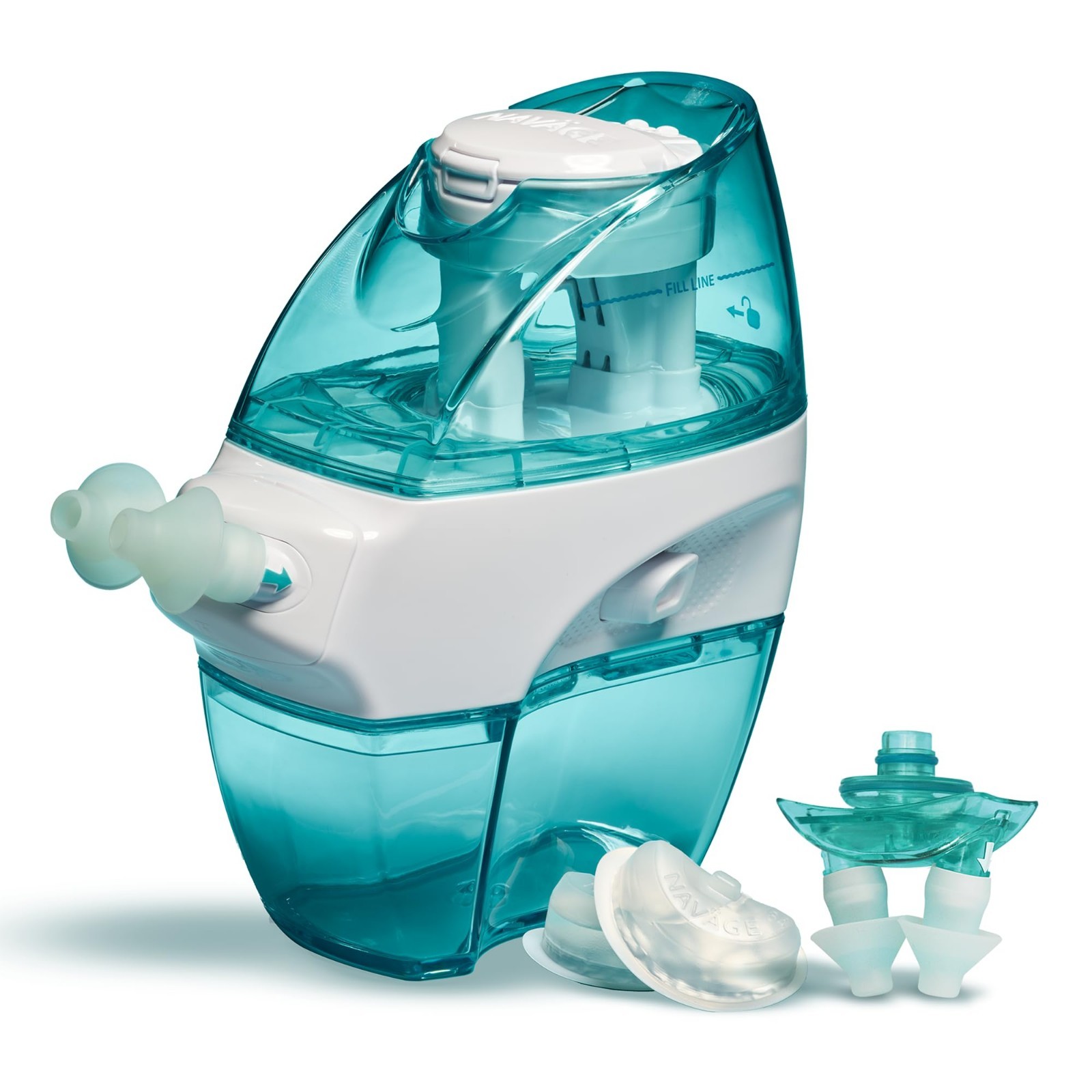 Nasal Dock & Nose Pillow Combo – Teal Nasal Dock with Standard Pillows for Comfo