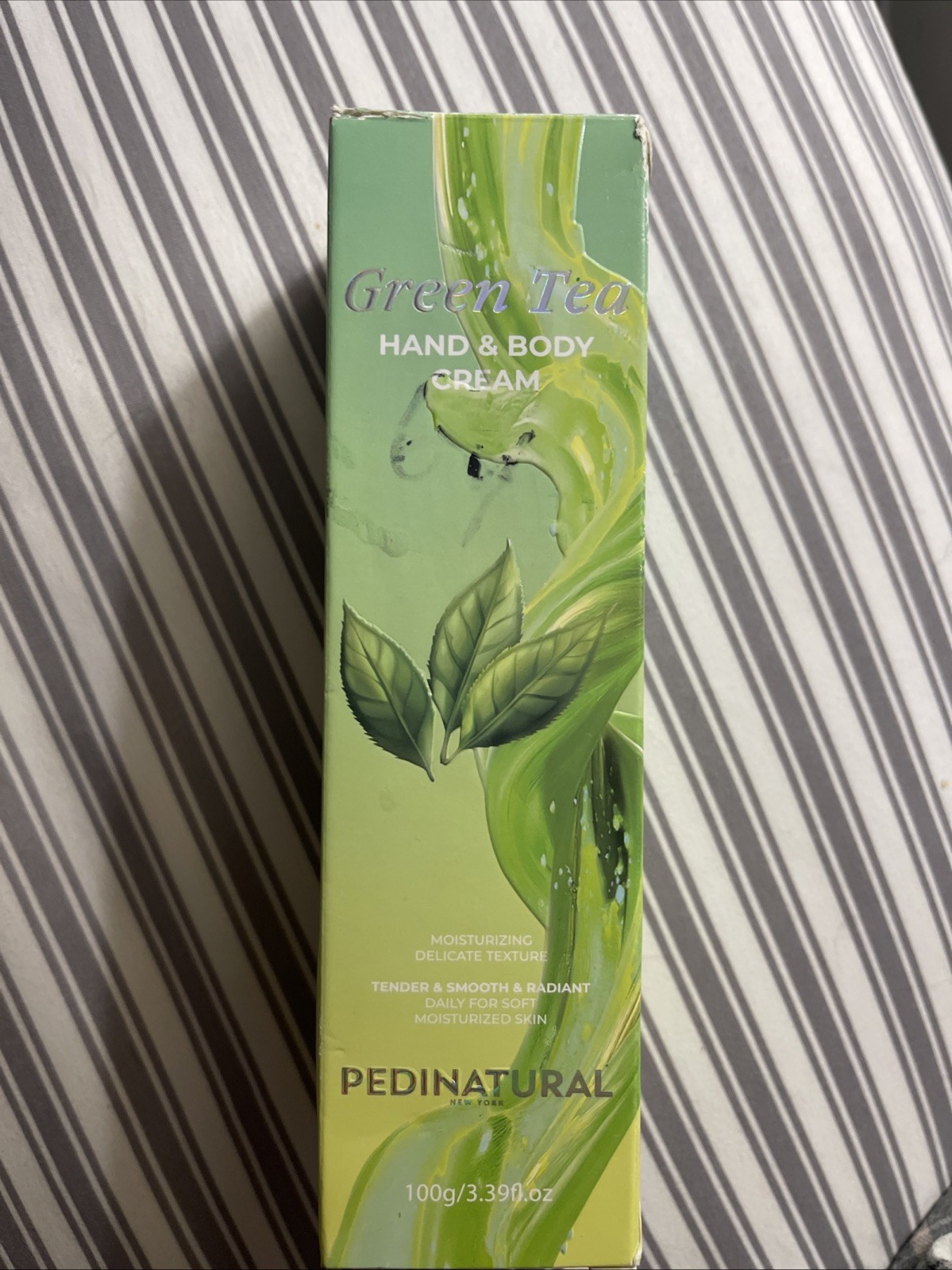 3.39oz Pedinatural Green Tea Hand & Body Moisturizing Cream. NEW SEALED