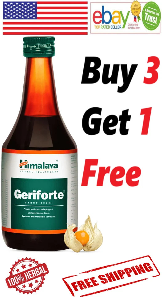 Himalaya GERIFORTE SYRUP Ayurvedic For Body & Mind With Long Expiry – 200 ML