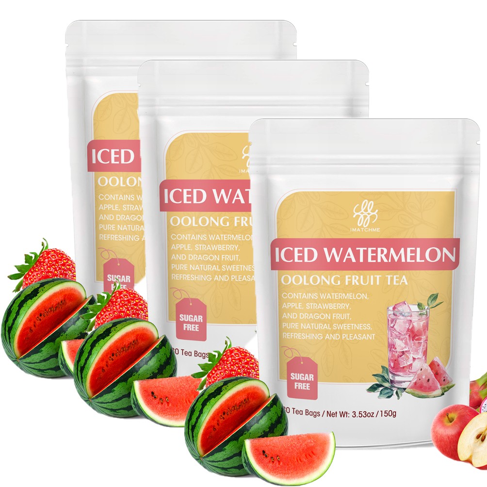 Oolong 30/90Tea Bags Tea &Strawberry,Watermelon, Apple Dragon Fruit