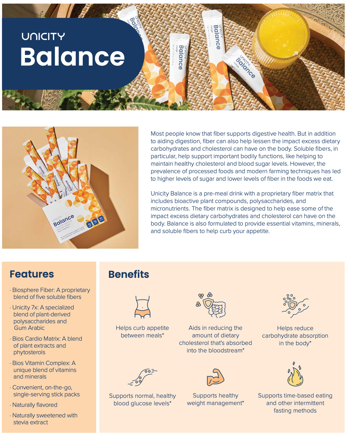 Unicity Balance Orange Box of 30 Sachets – Exp 07/2026