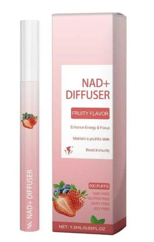 2 Pack NAD+ Aromatherapy Diffuser Stick Pink Portable Wellness Air Refresher
