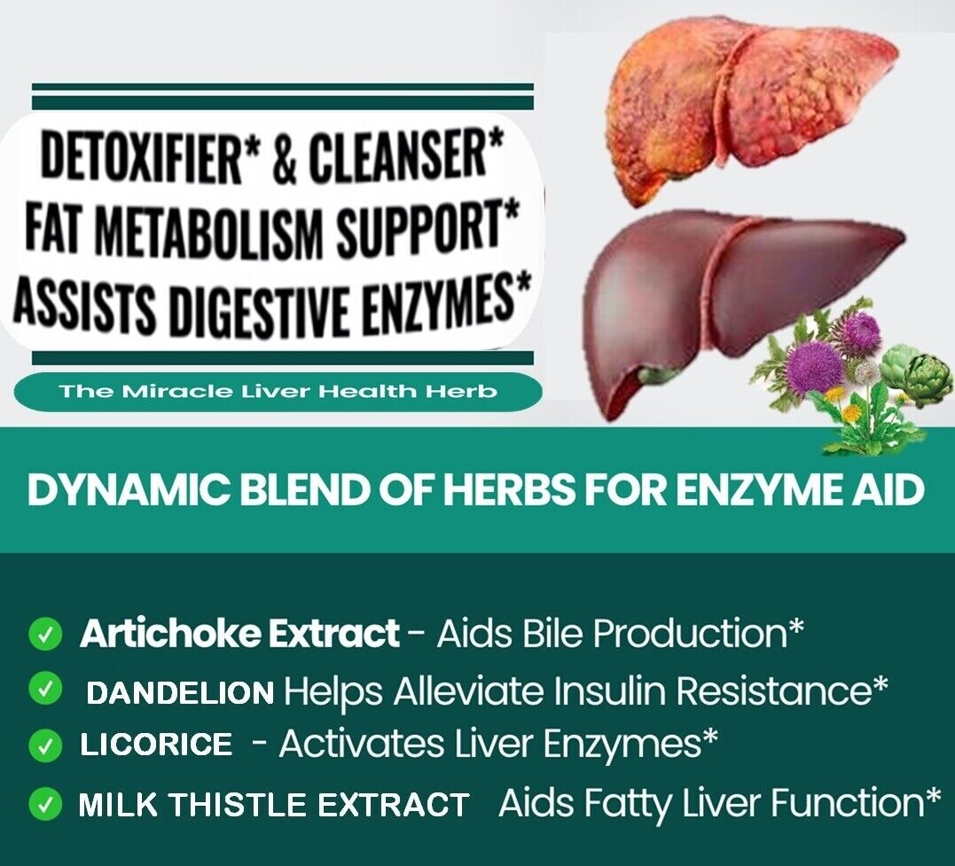 Liver Detox Repair & Cleanse Gummies Milk Thistle 1000mg Liver Detox Support