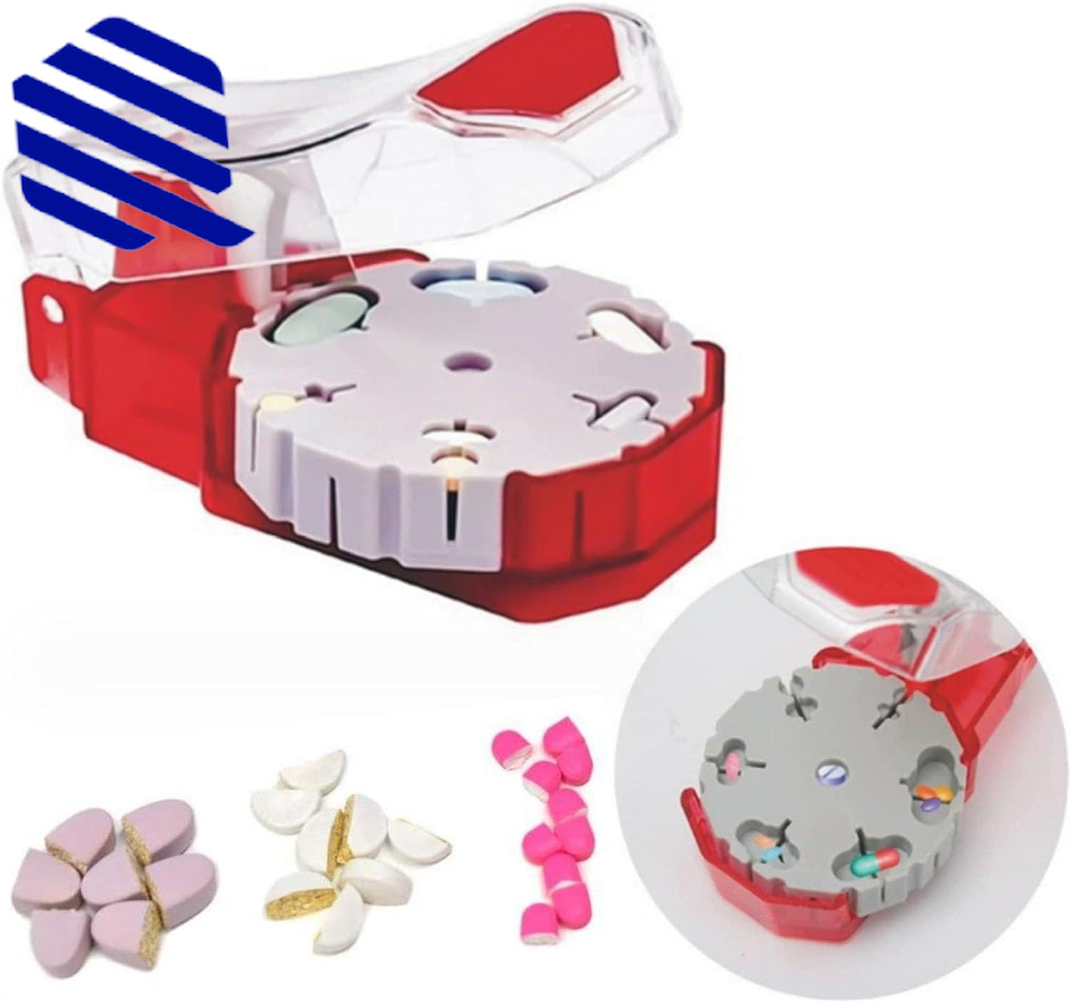 Perfect Pill Cutter Pill Splitters for Small/Large Pills Cuts up to 14 Different