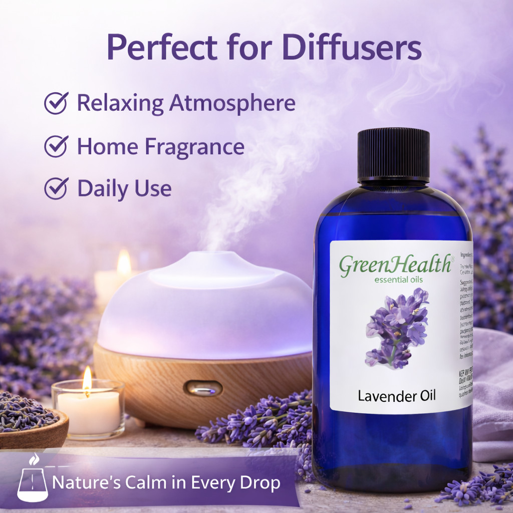 Huge BULK 8 fl oz Lavender Essential Oil by GreenHealth