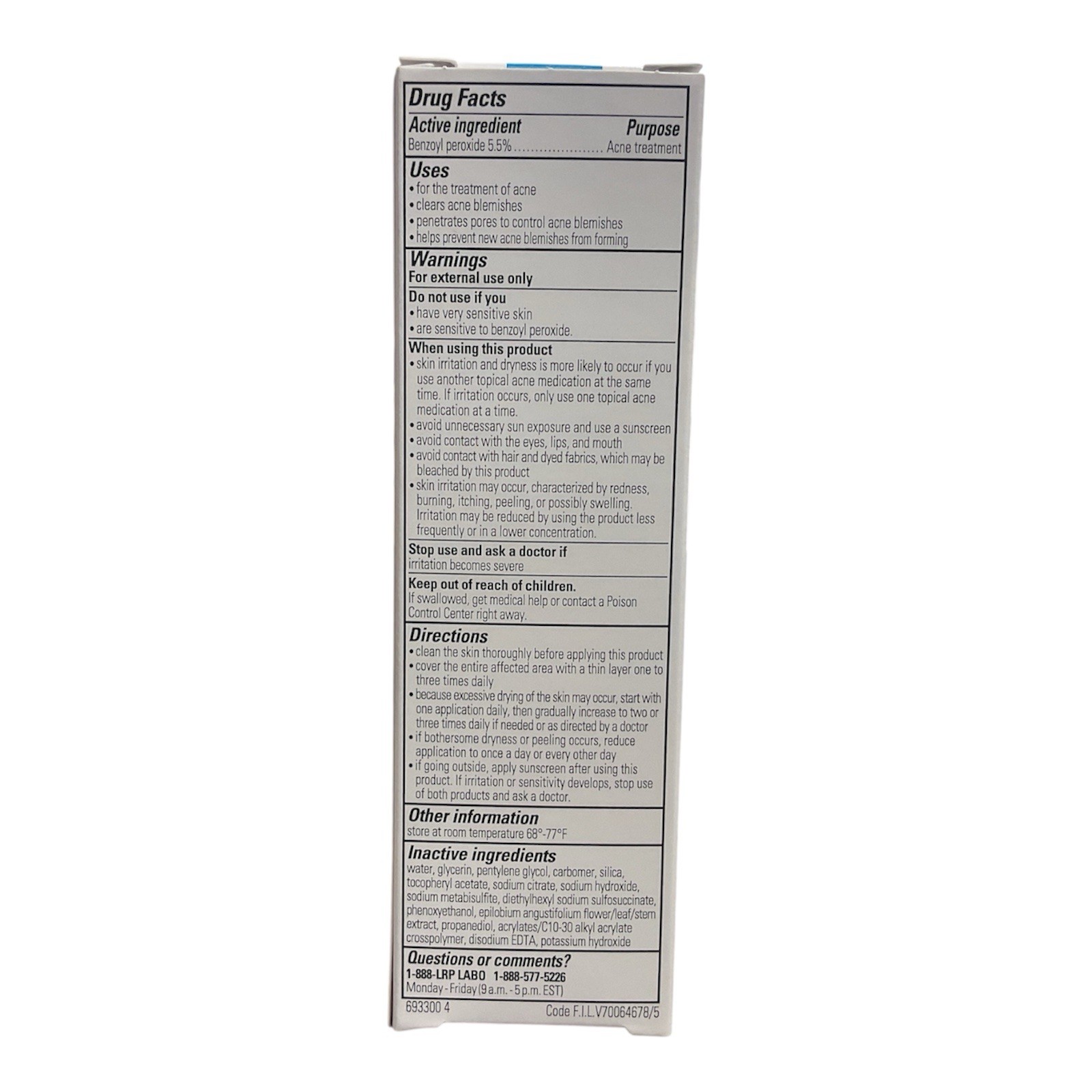 *NEW* La Roche-Posay Effaclar BPO Multi-Target Acne Treatment Cream, 0.7 oz