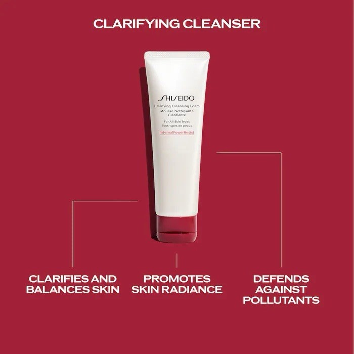 SHISEIDO CLARIFYING CLEANSING FOAM (4.6OZ/125ML) FULL-SIZE NEW