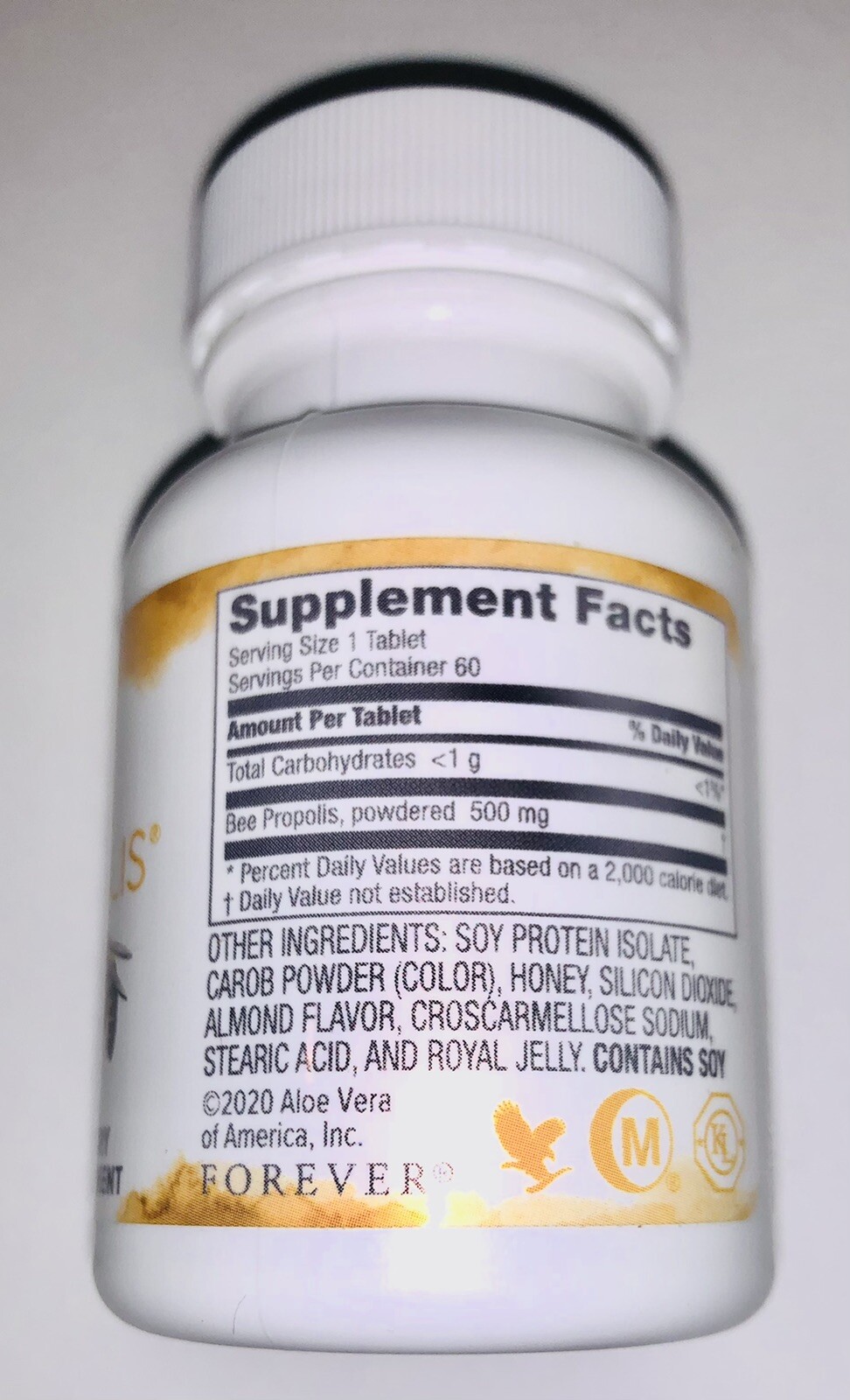Forever Living Bee Propolis – 60 Chewable Tablets – SEALED