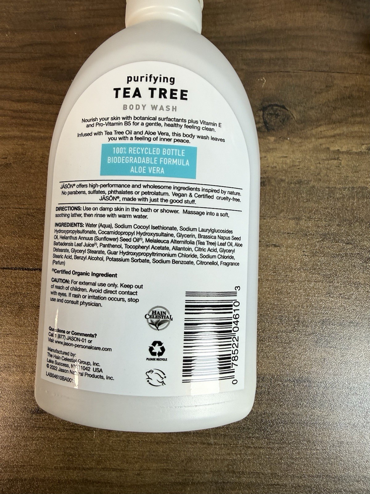 3 x Jason Purifying Tea Tree Body Wash 16 fl oz Tea Tree Oil & Aloe Vera NEW