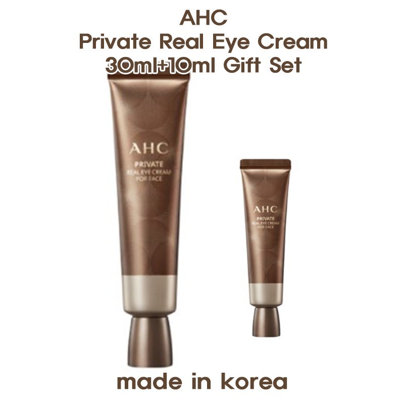 AHC Private Real Eye Cream Gift Set 30ml+10ml K-Beauty Skincare Made in Korea