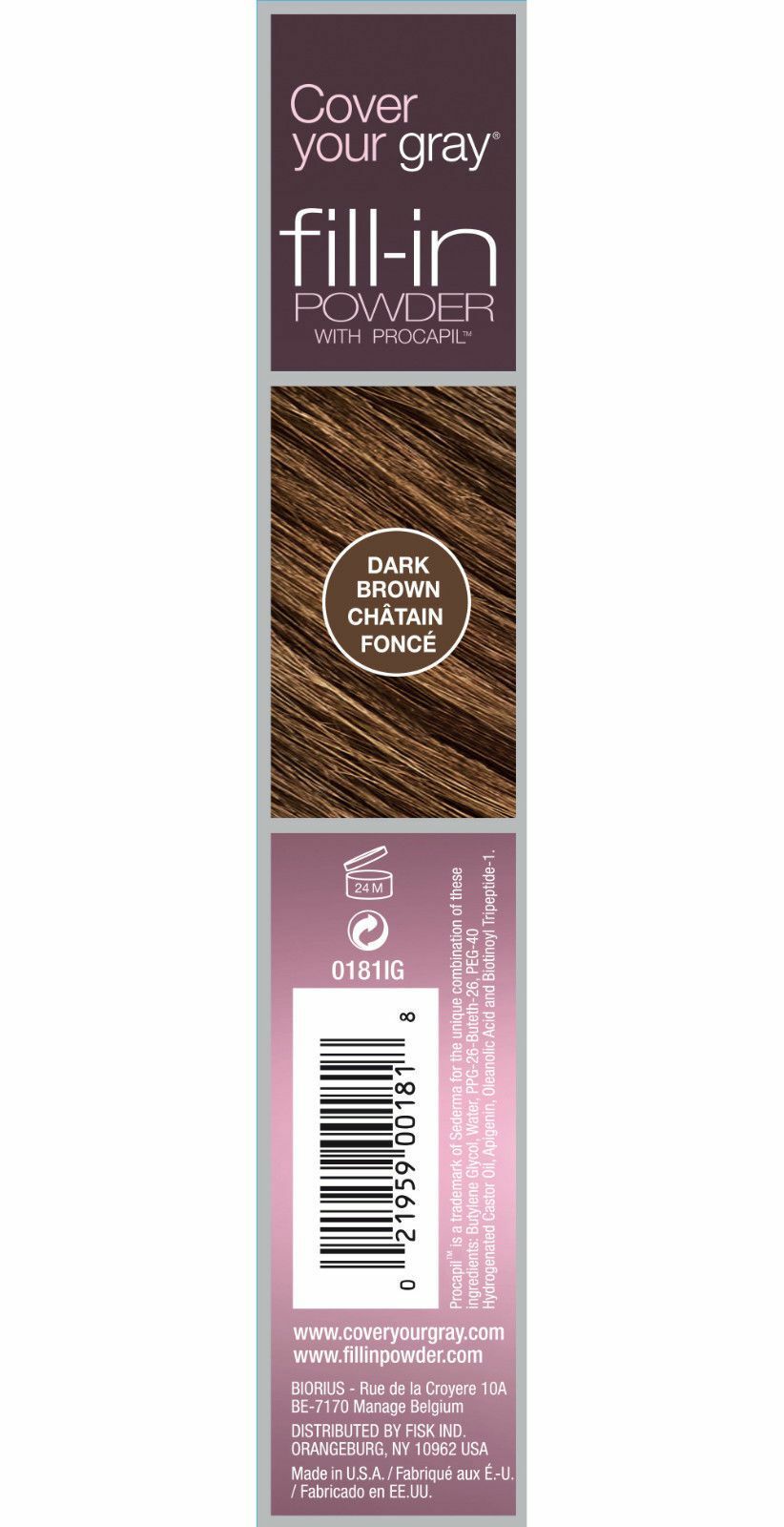 3-PACK COVER YOUR GRAY Fill-in Powder – 8 Shades! Thinning Hair, Bald Spot Cover