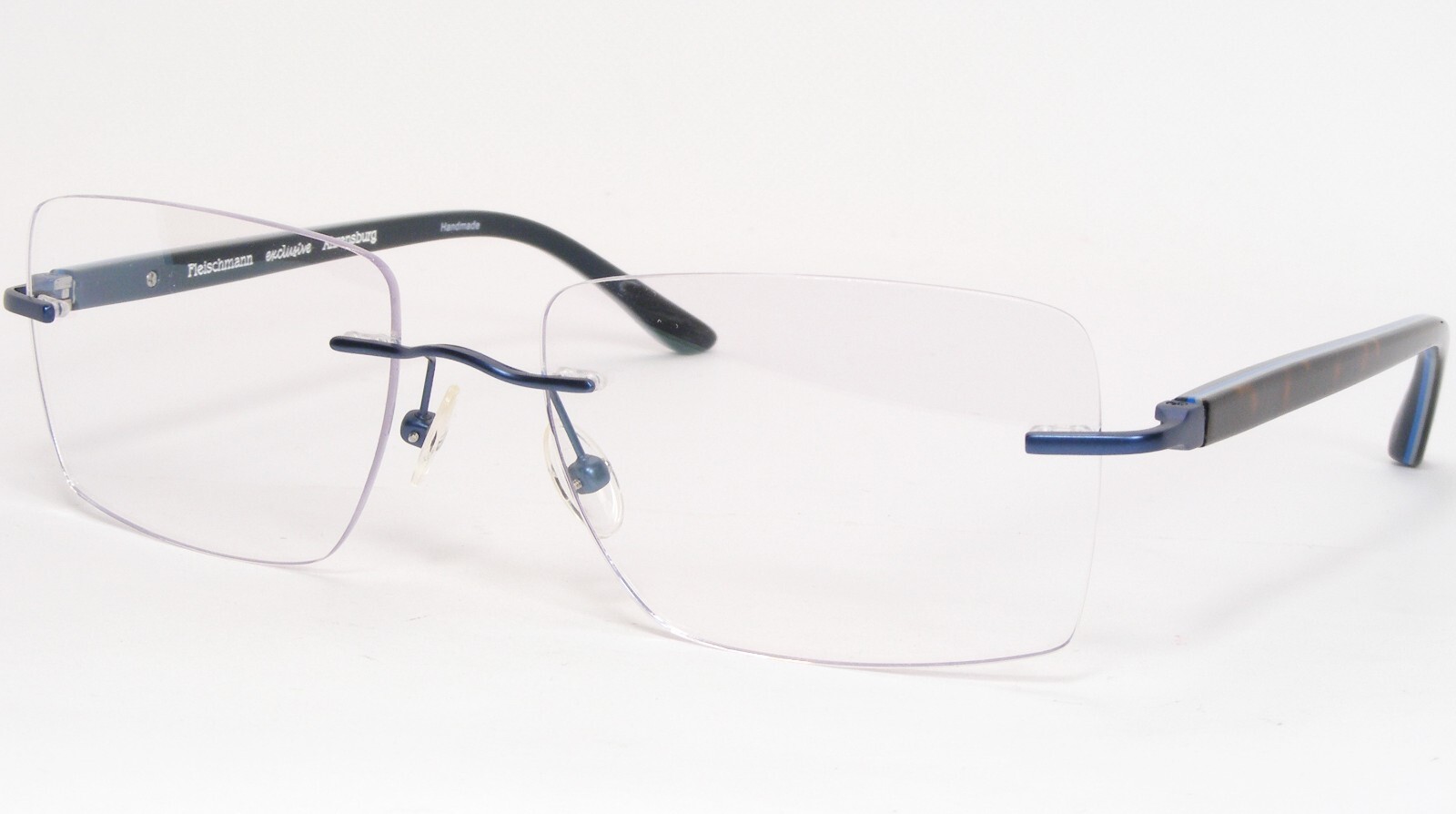 Fleischmann exclusive Paul 407 Blue UNIQUE RARE TITANIUM EYEGLASSES 55-20-135mm