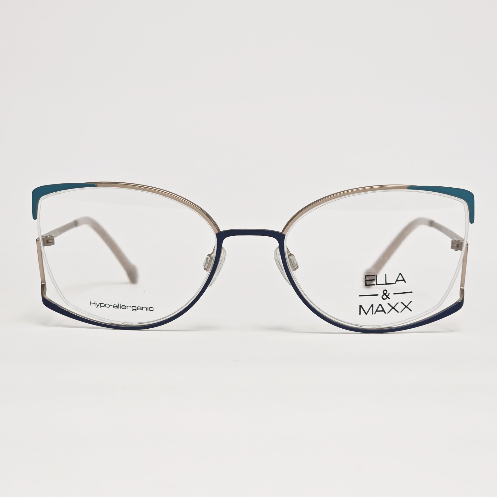 Ella & Maxx 701218 Women’s Unique Glasses in Blue / Rose Multi | 52mm