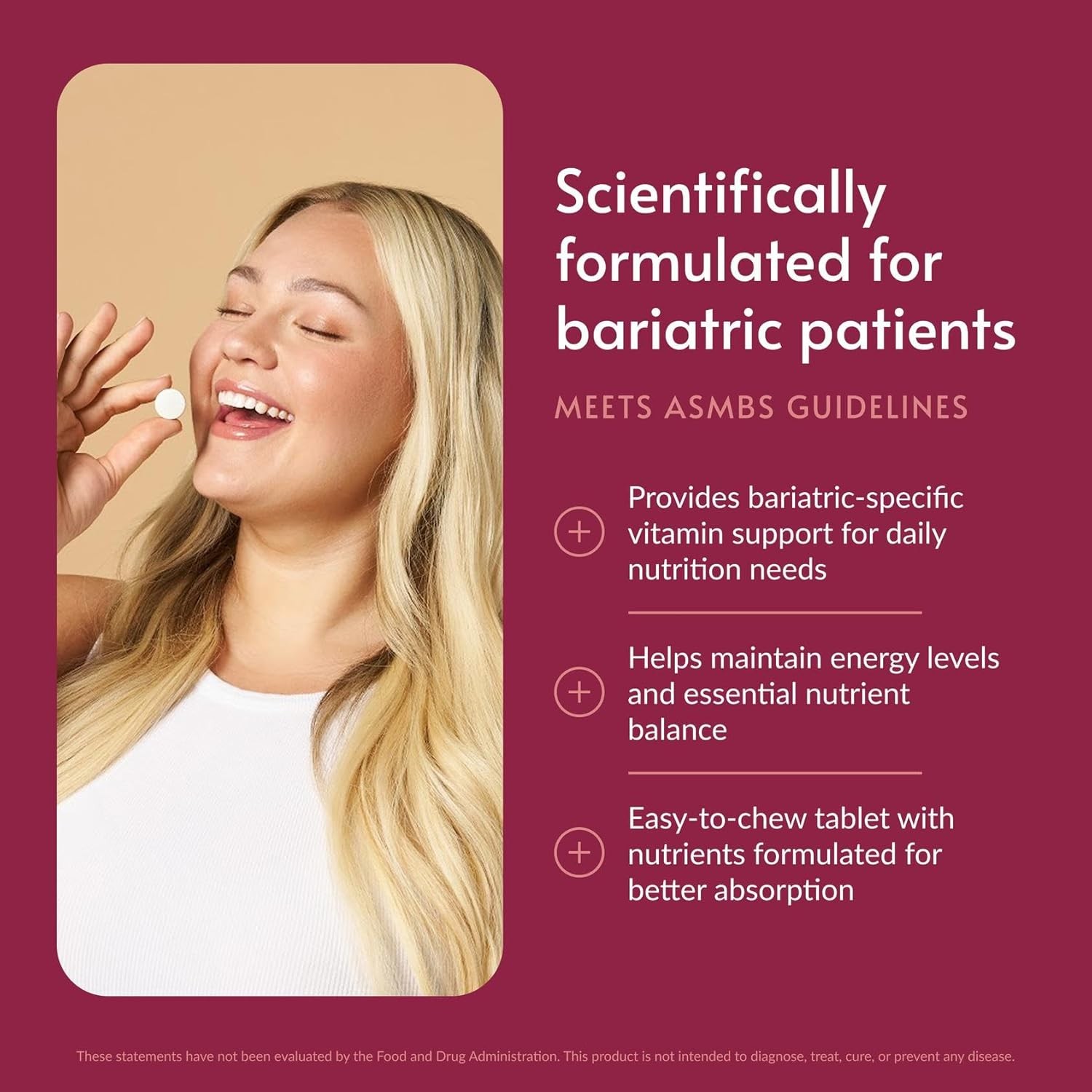 Bariatric Advantage Chewable Ultra Solo Without Iron-Once-Per-Day Daily Multivit