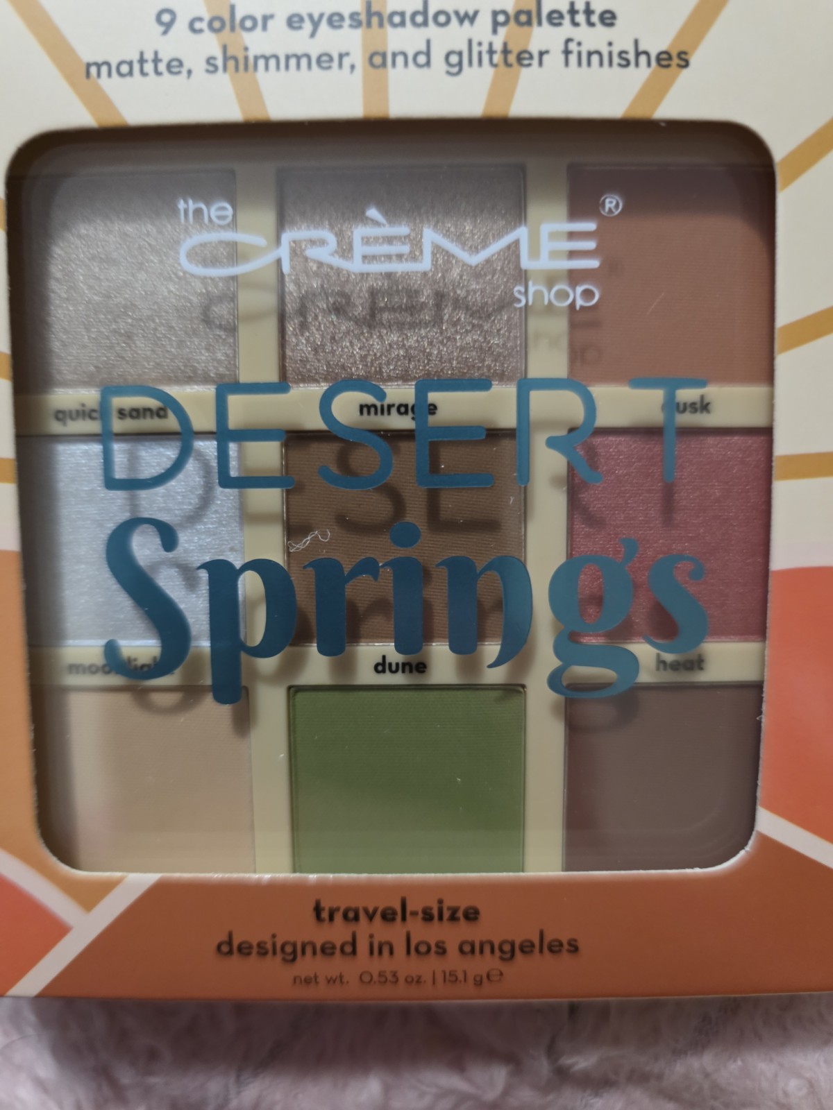 The Creme Shop Desert Springs 9-Color Eyeshadow Palette Cruelty Free