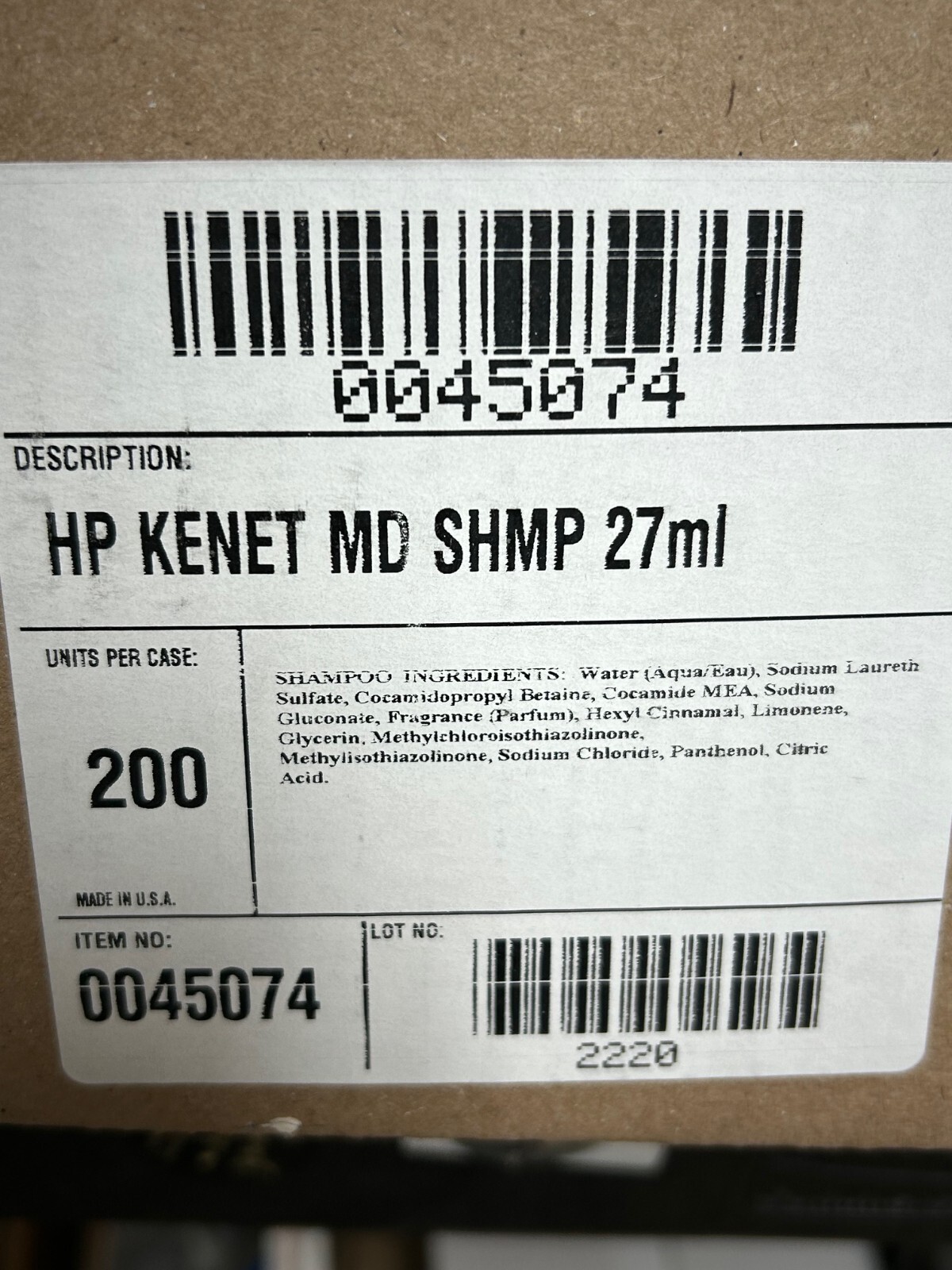 (LOT OF 10) KenetMD Haircare Provitamin Shampoo 0.9oz – Hyatt Hotels – TRAVEL