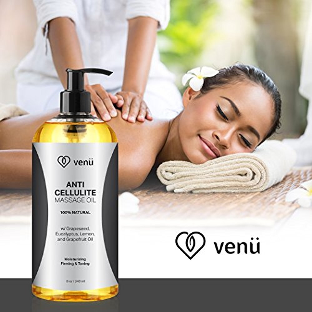 Anti Cellulite Massage Oil, Tones Skin & Helps Breaks Down Fat Tissue