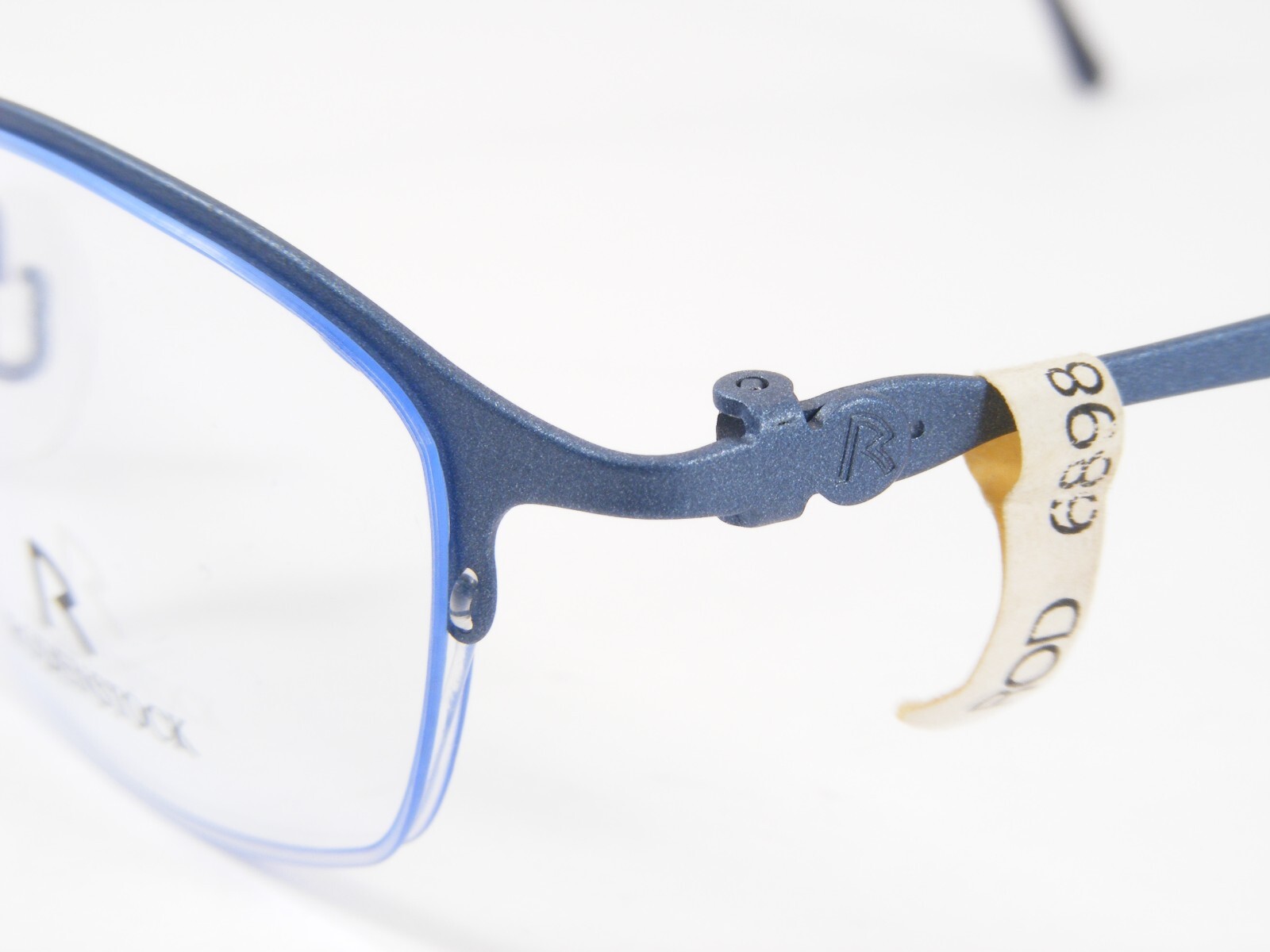 Vintage RODENSTOCK R4328 D Matte Blue UNIQUE RARE TITANIUM EYEGLASSES 49-20-140