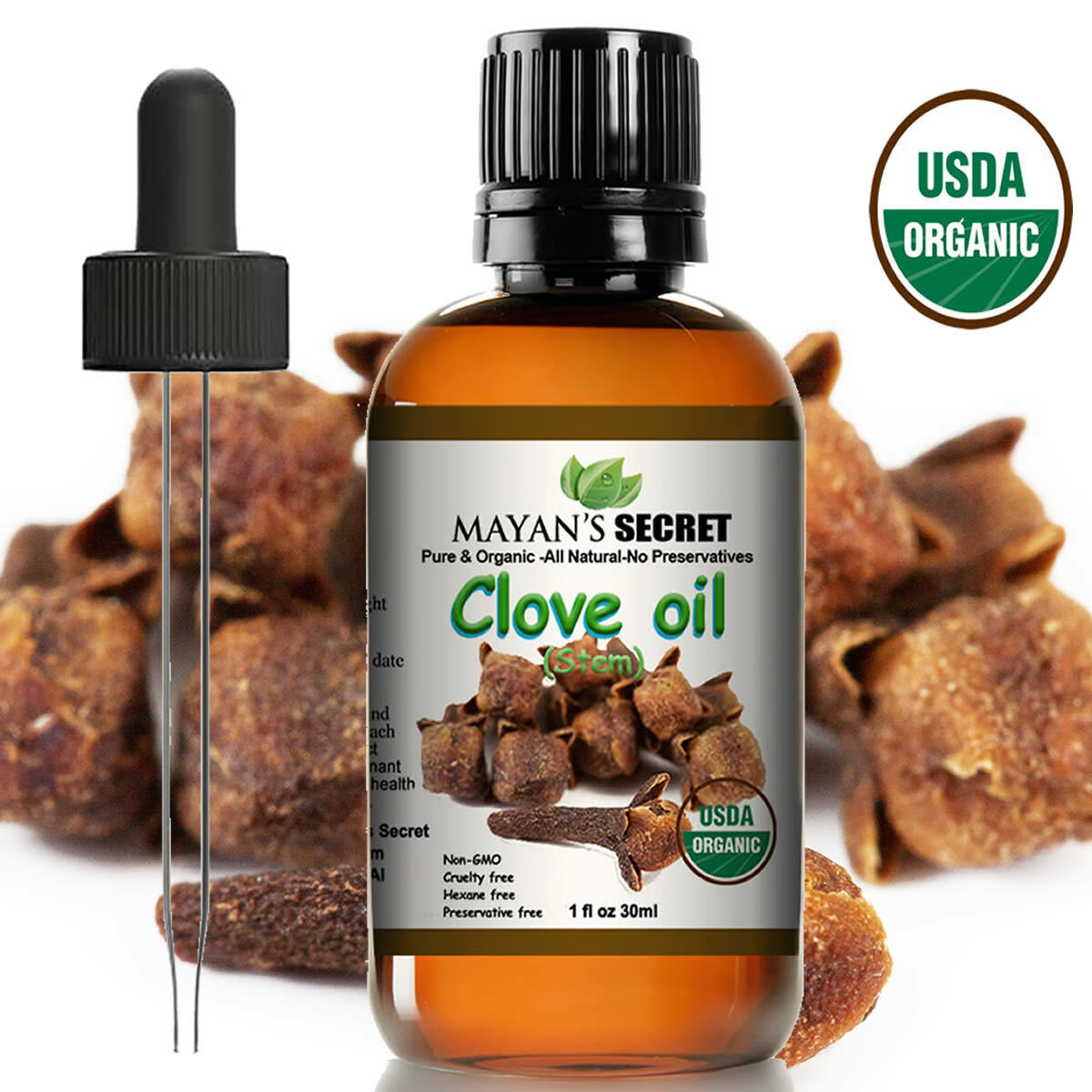 Organic Clove Essential Oil USDA Certified – Aromatherapy Clove Oil