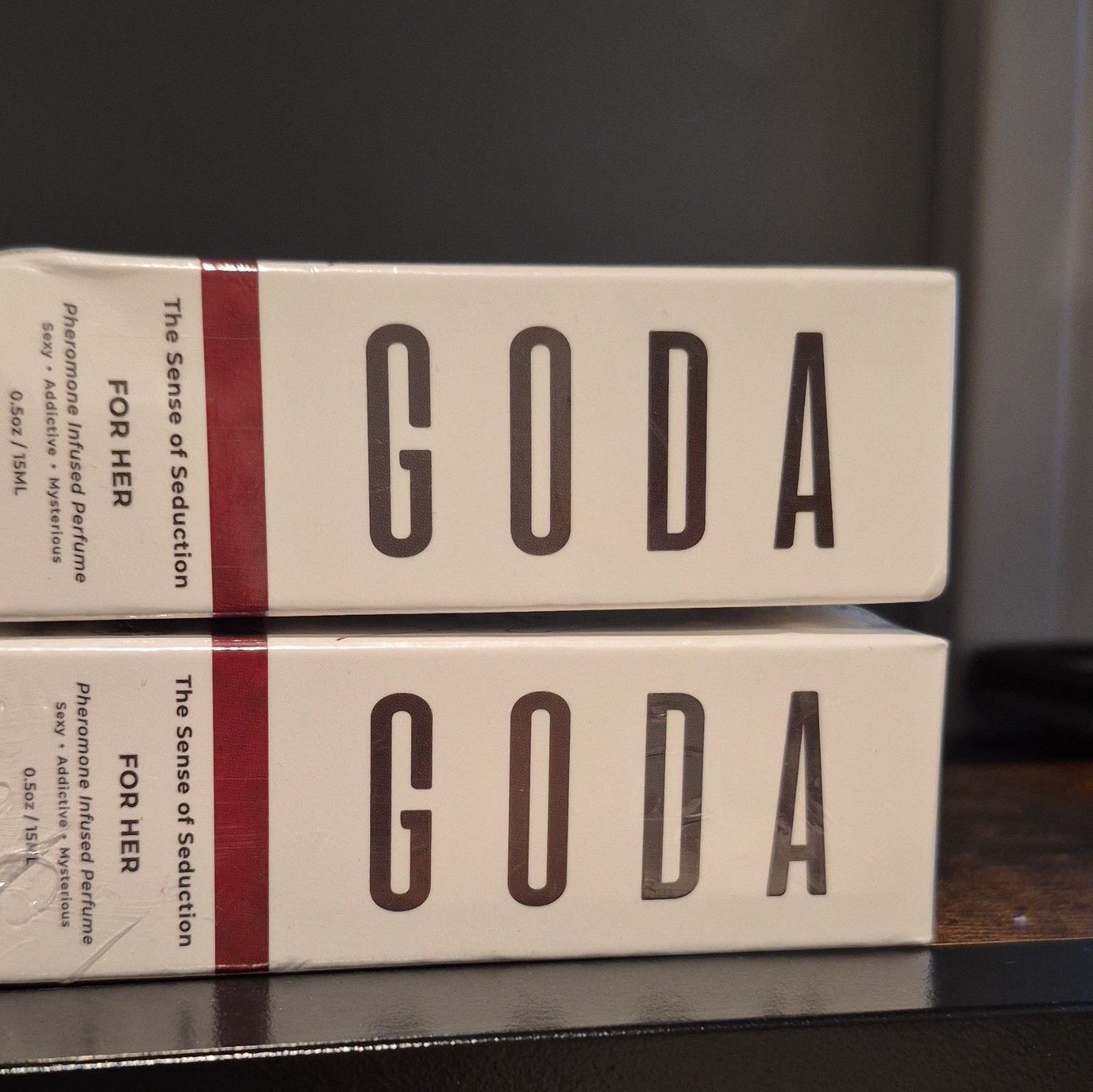 lot of 2 GODA The Sense of Seduction For Her, Pheromone Infused 0.5 oz/15 mL