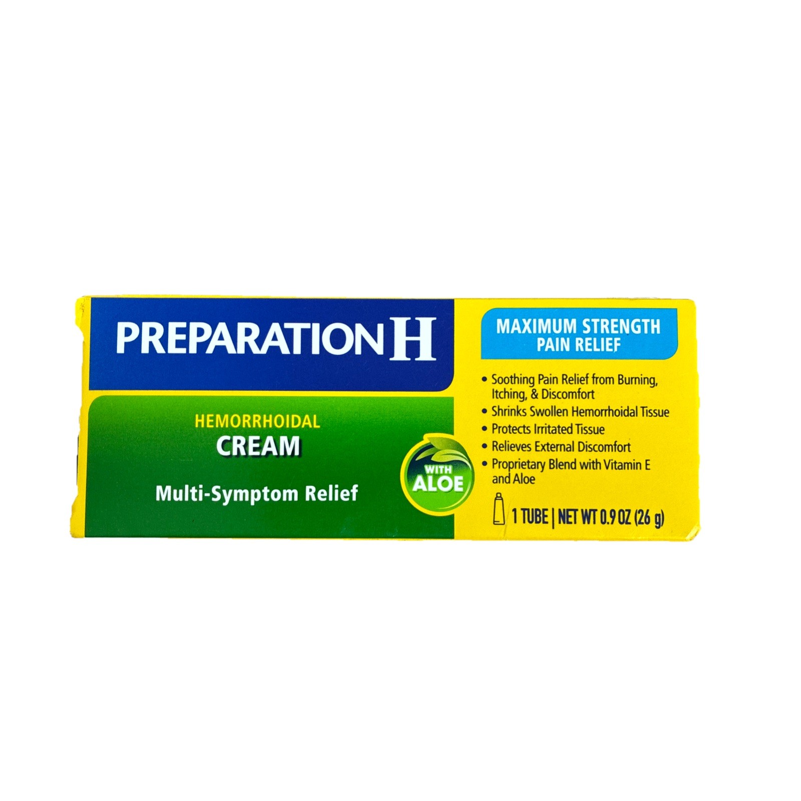 Preparation H Hemorrhoid Multi Symptom Treatment Cream 0.9oz Exp. 12/27