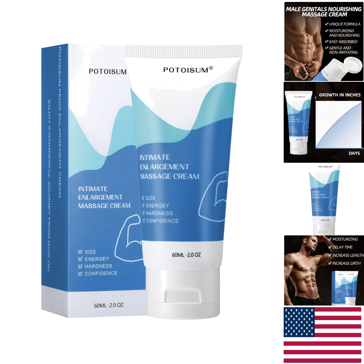 Growth & Extender Gel for Men – Enhance Size with Quick Absorption, 60 Days