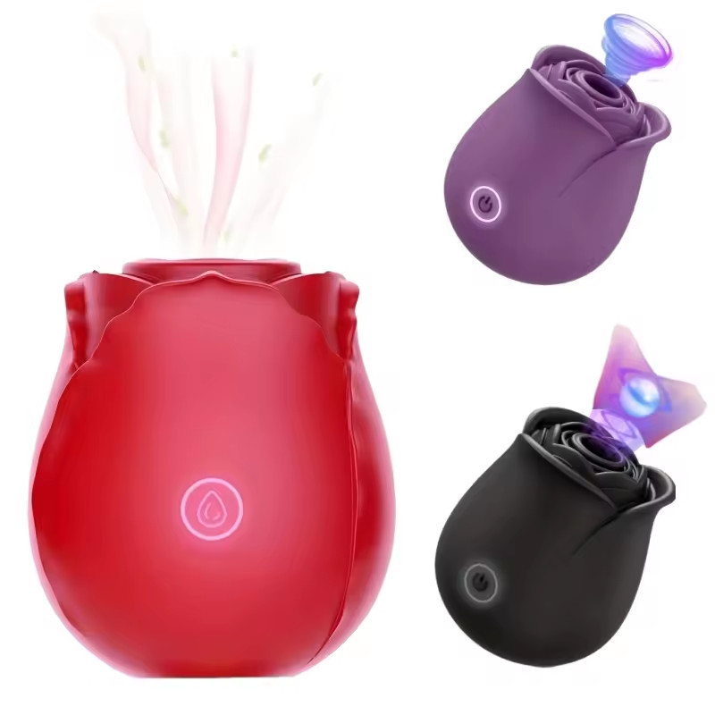 10-speed Rose Vibrator G-spot Dildo Clitoral Sucking For Women Sex Toys