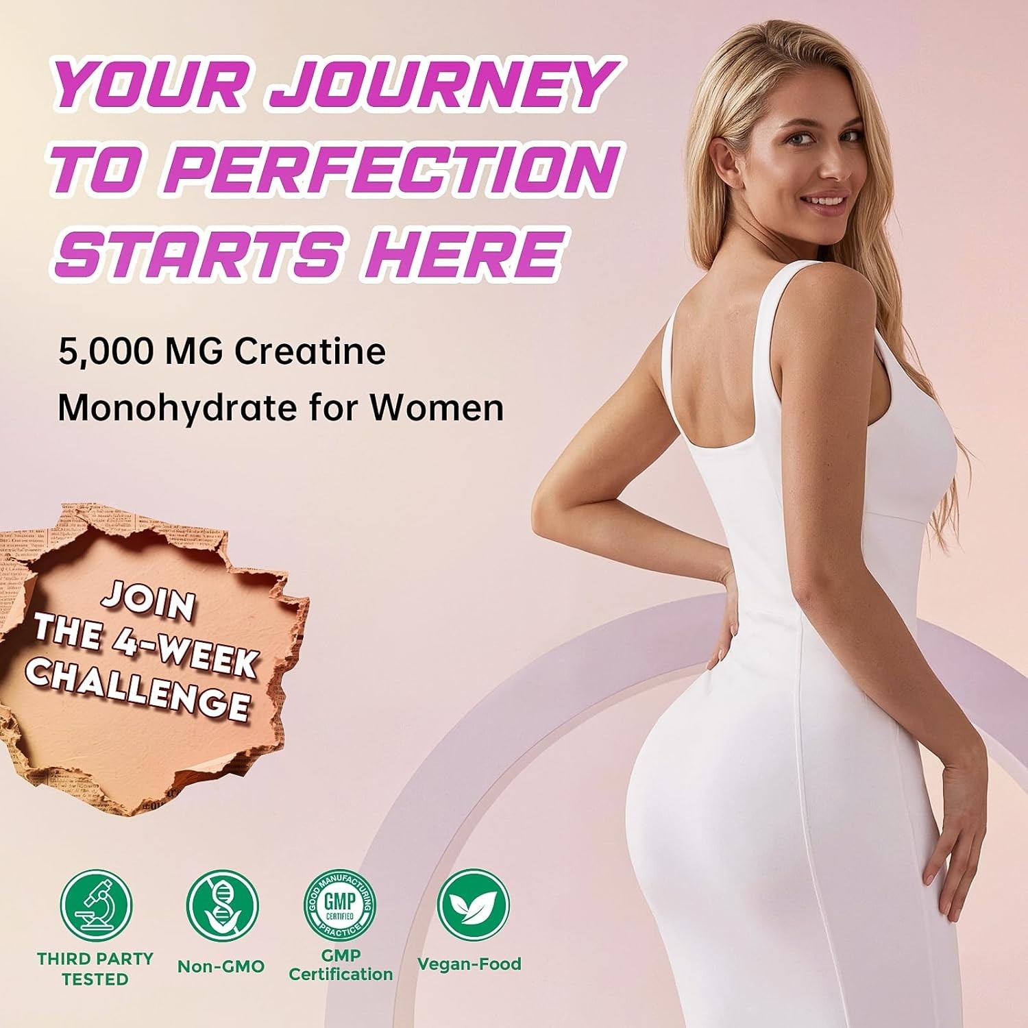 Creatine Gummies for Women ~ 5000mg Creatine Monohydrate Gummies