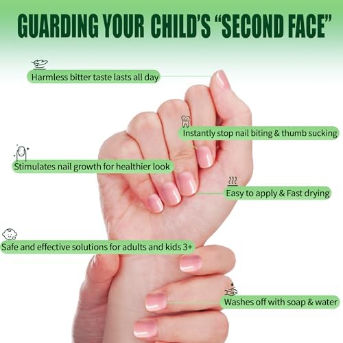 Nail Biting Treatment For Kids, Nail Biting Prevention, No Bite Nail Care,