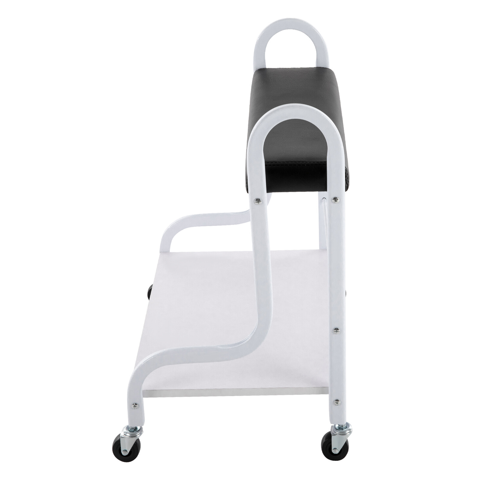 2 Layer Silver Beauty Salon Nail Or Foot Bath Spa Portable 4 Wheeled Trolleys
