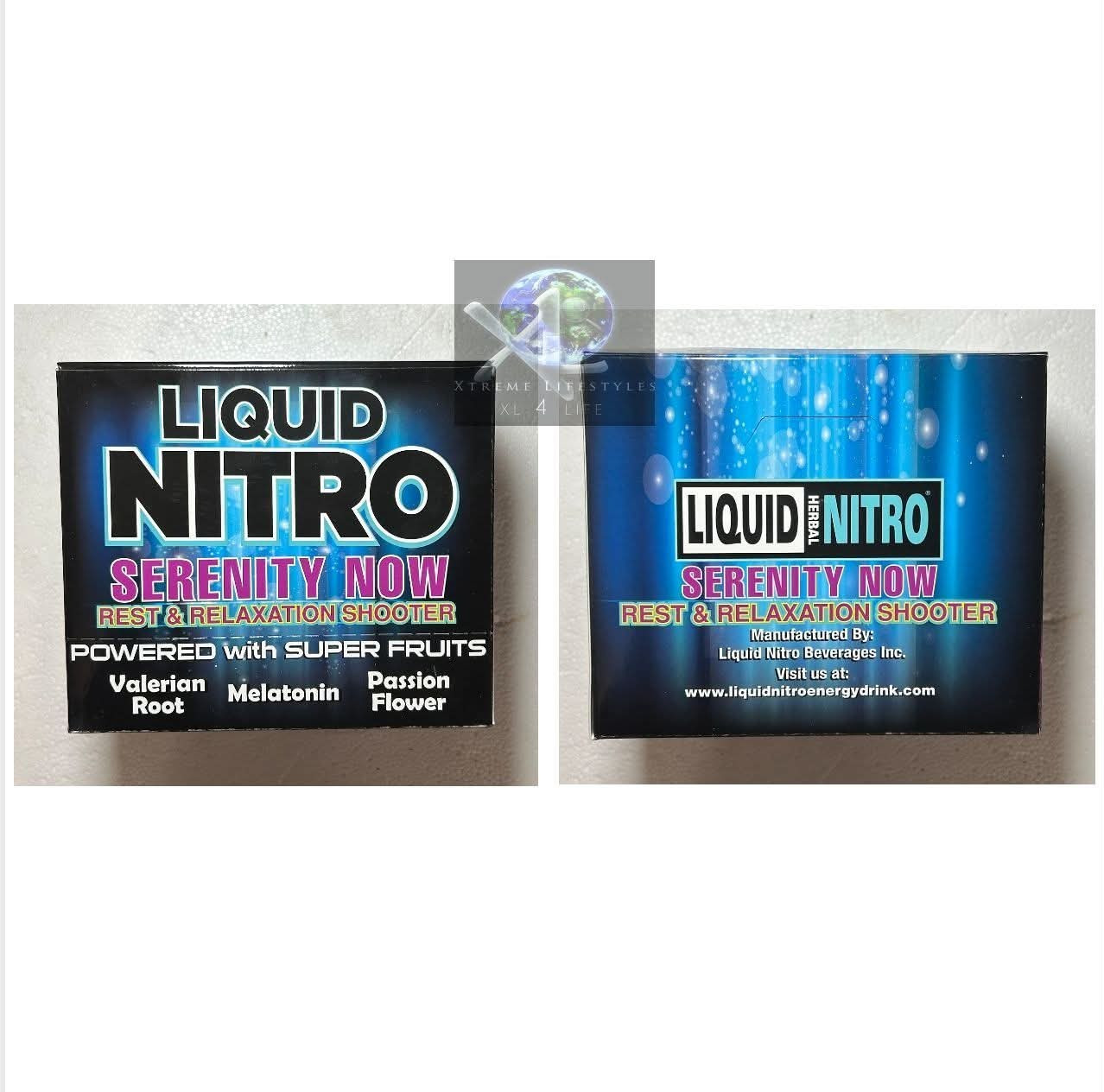Liquid Nitro Serenity Now Rest & Relaxation Liquid Drink Shot Valerian Melatonin