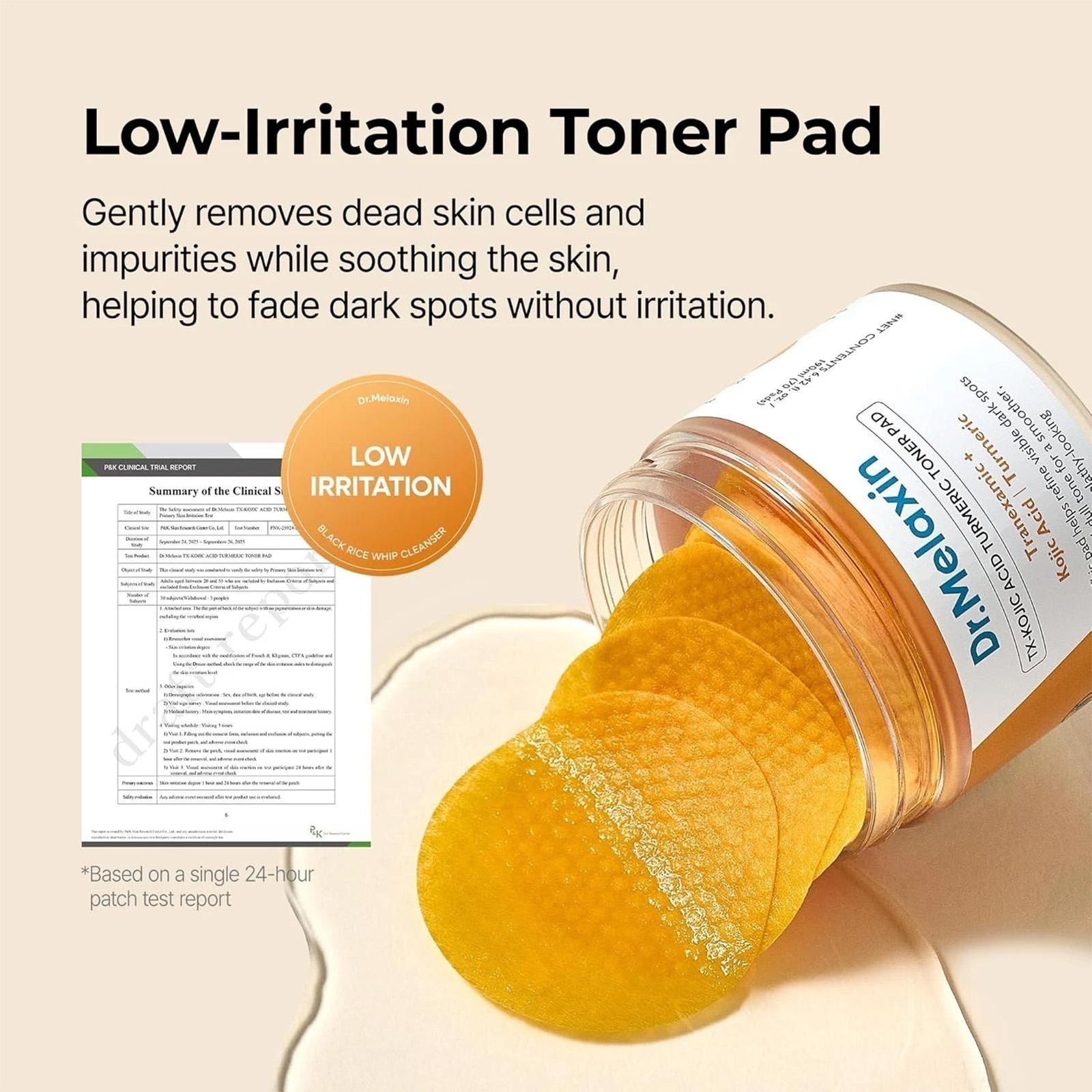 NEW Dr.Melaxin TX Kojic Acid Turmeric Toner Pads 70 Sheets