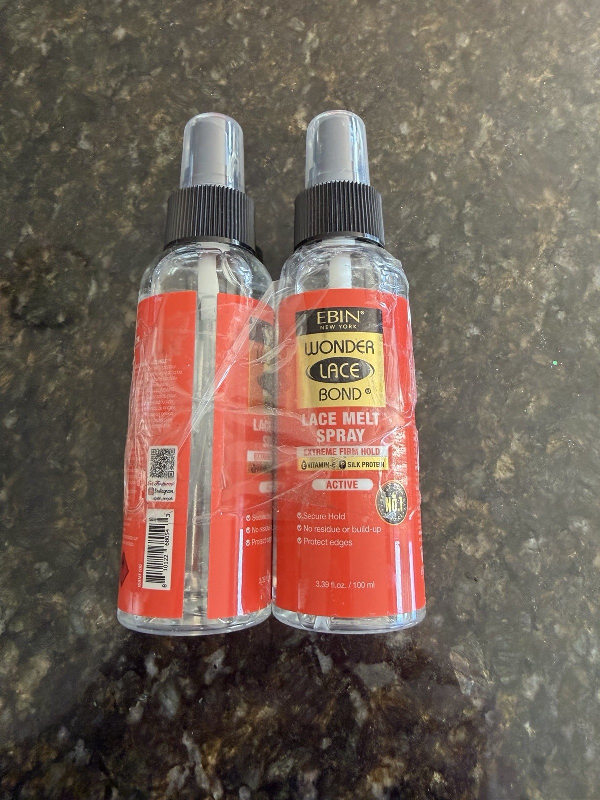 Wonder Lace Bond Lace Melt Spray 3.39Oz/ 100Ml – Extreme Firm Hold (Active) 2pk