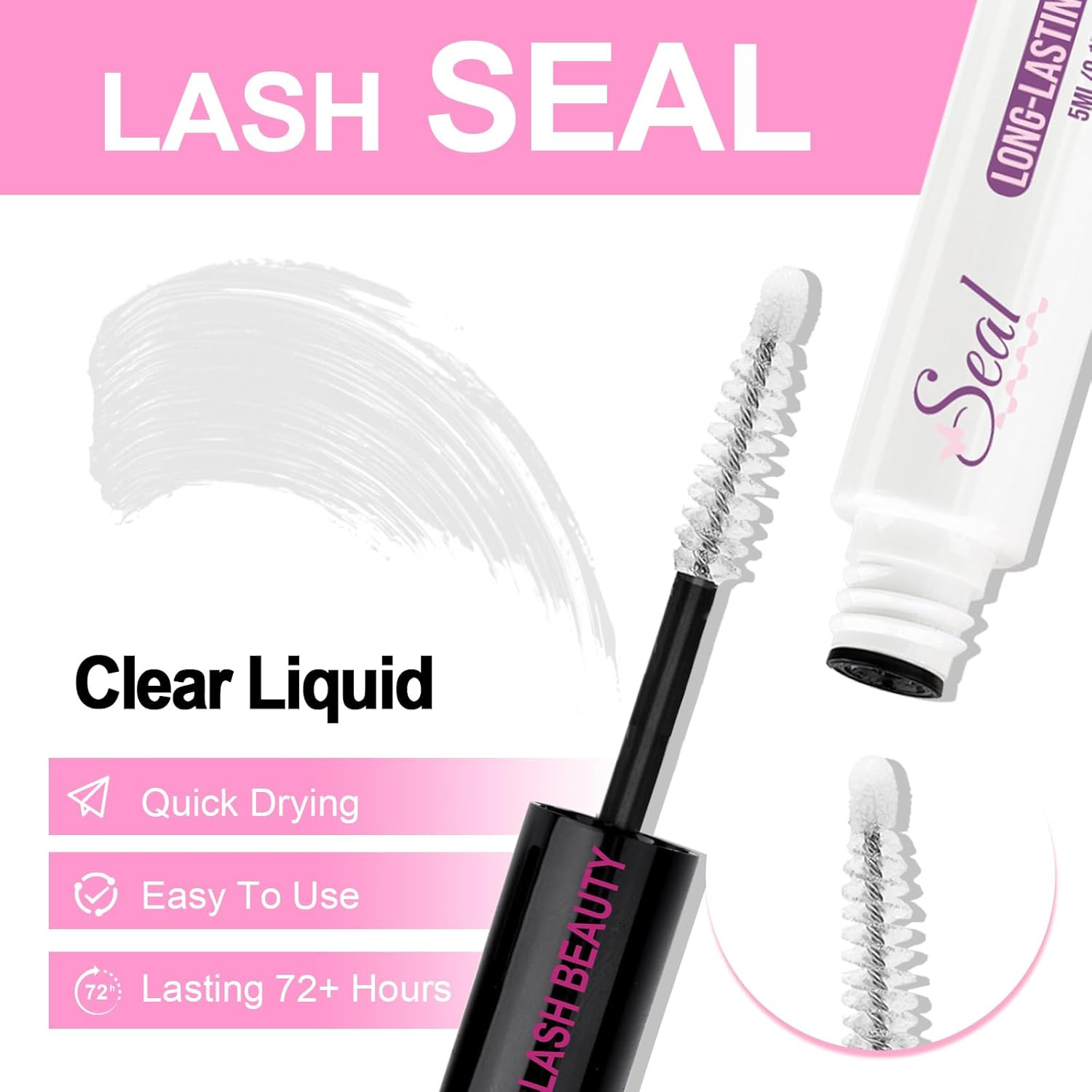 Lash Glue DIY Lash Cluster Glue for Lashes Clusters Latex-Free Waterproof Latex-