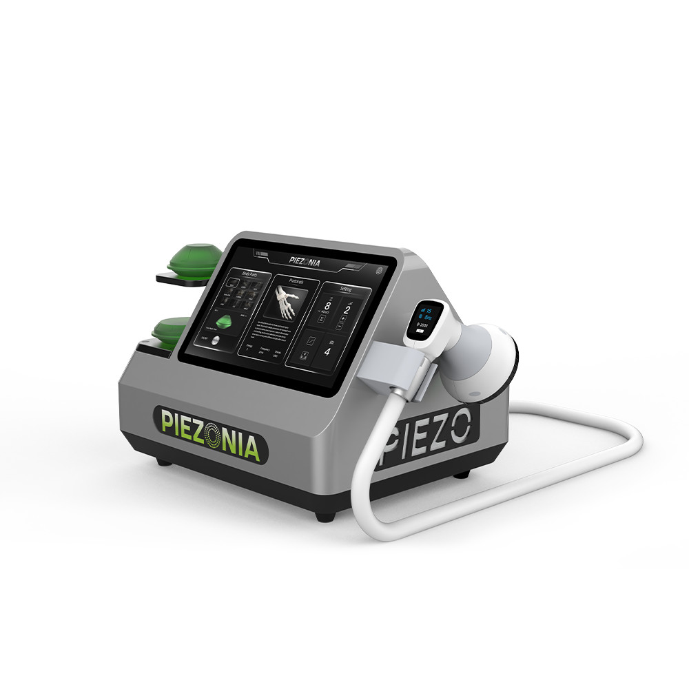 Electric Piezoelectric Shock Wave Massager Silver Black Home Massage Unit