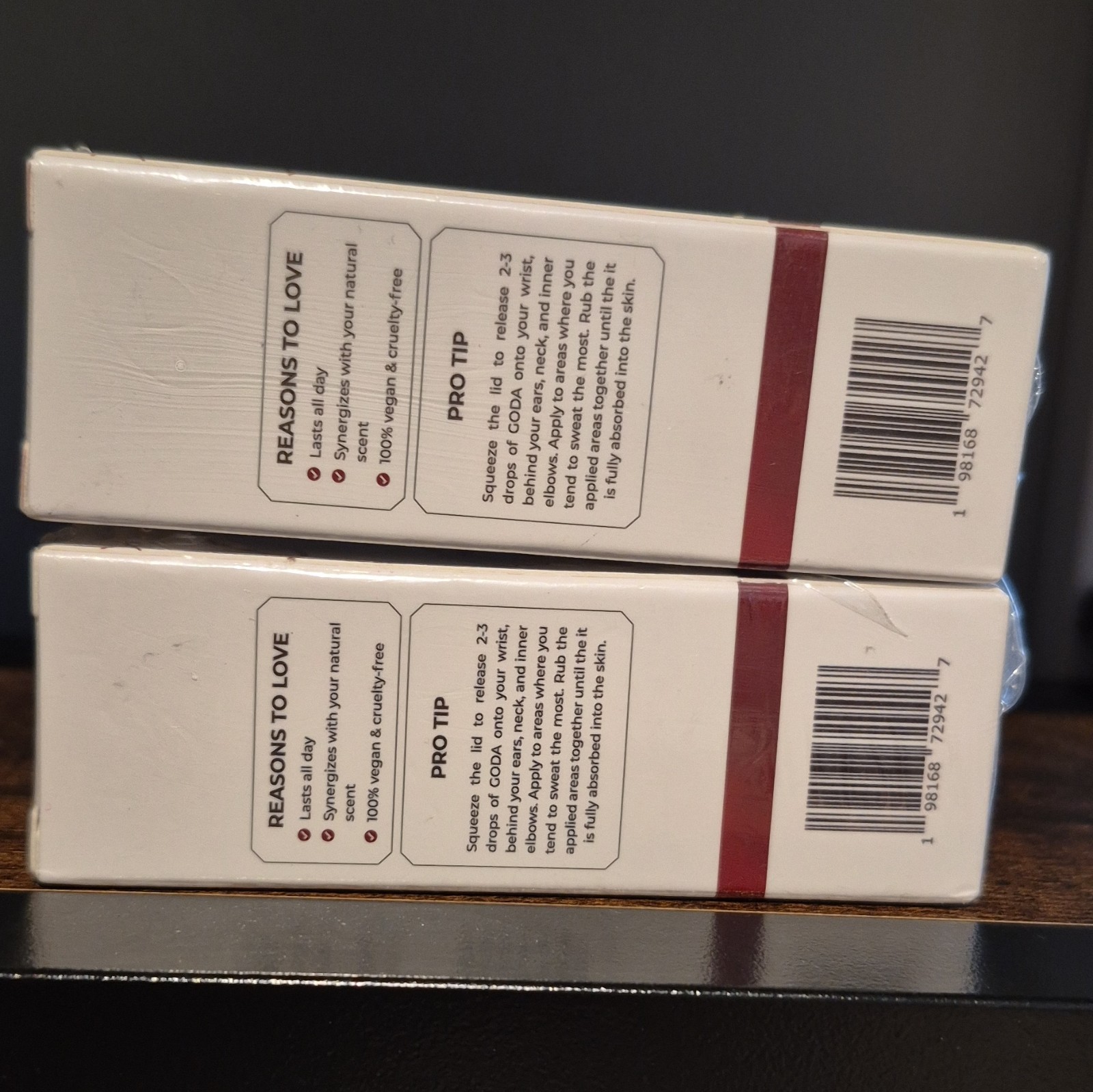 lot of 2 GODA The Sense of Seduction For Her, Pheromone Infused 0.5 oz/15 mL