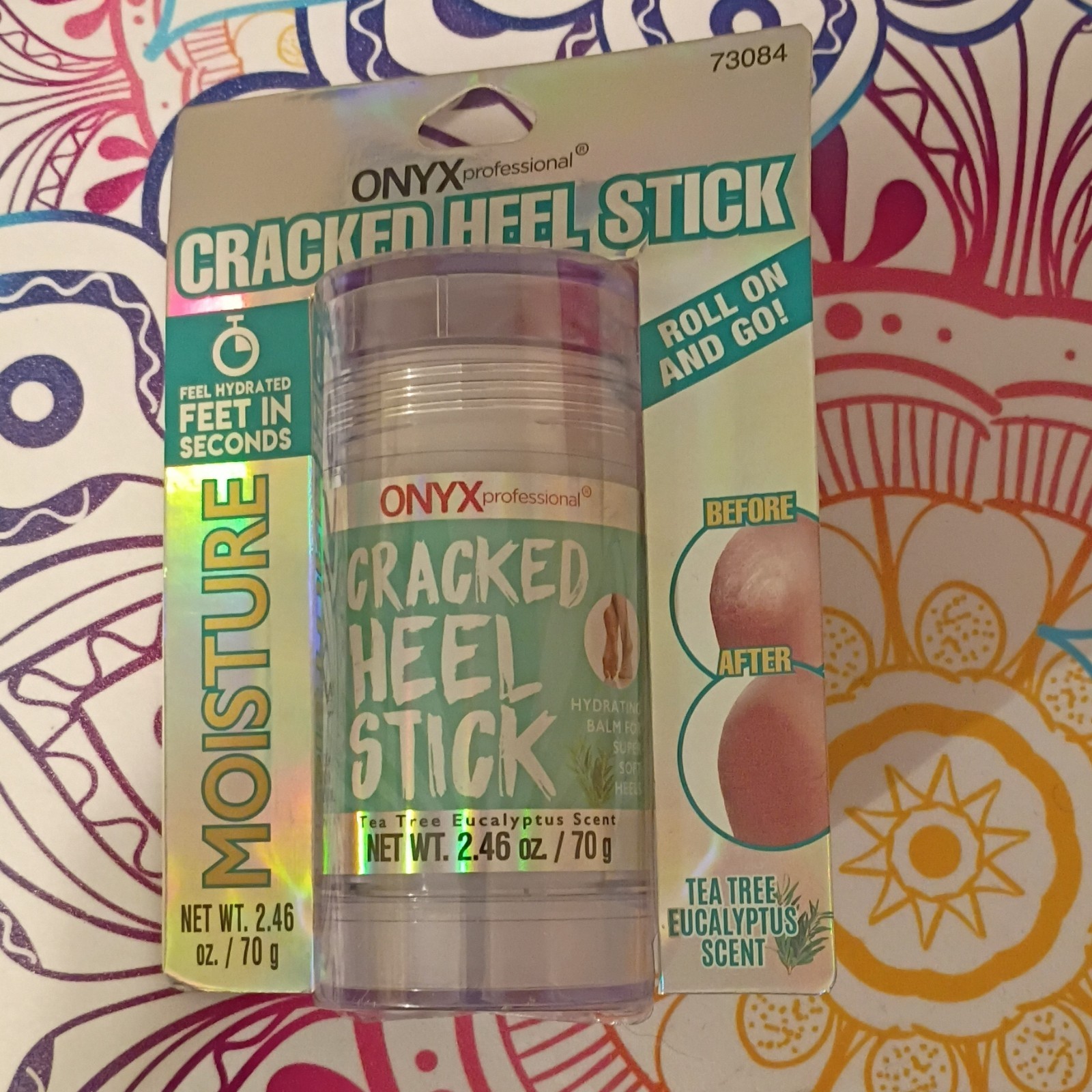 ONYX Professional Cracked Heel Moisture Stick Balm Tea Tree Eucalyptus 2.46oz